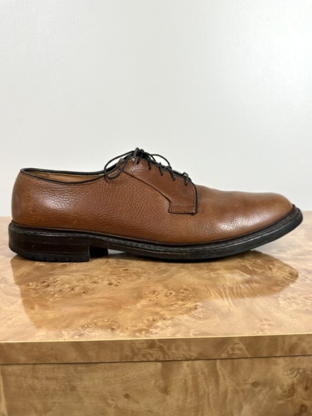 Allen Edmonds Road Warriors Brown Leather Derby Oxford Shoes 11.5 B USA